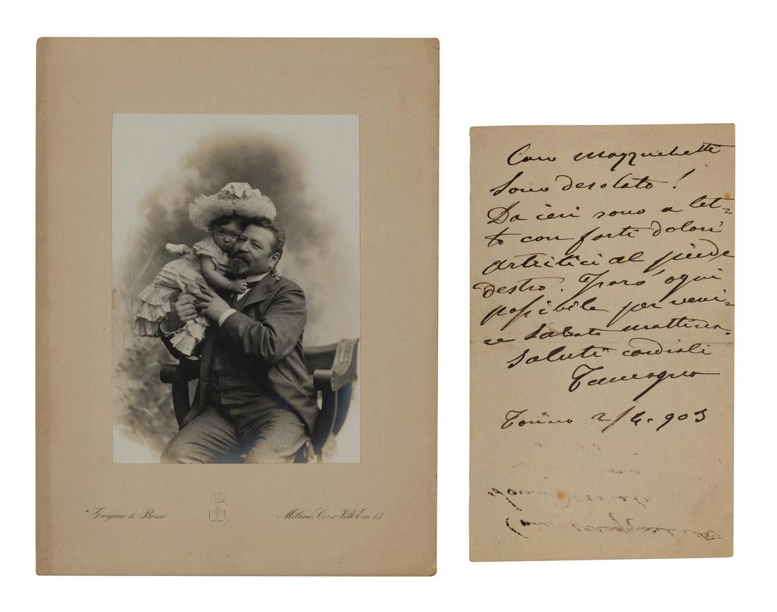 TAMAGNO, Francesco (1850-1905). Autograph note signed (1 of 1)