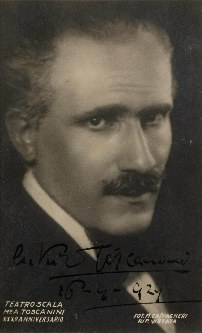 TOSCANINI, Arturo (1867-1957). Black and white (1 of 1)