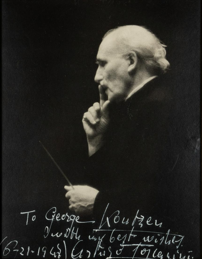 TOSCANINI, Arturo (1867-1957). Black and white (1 of 1)