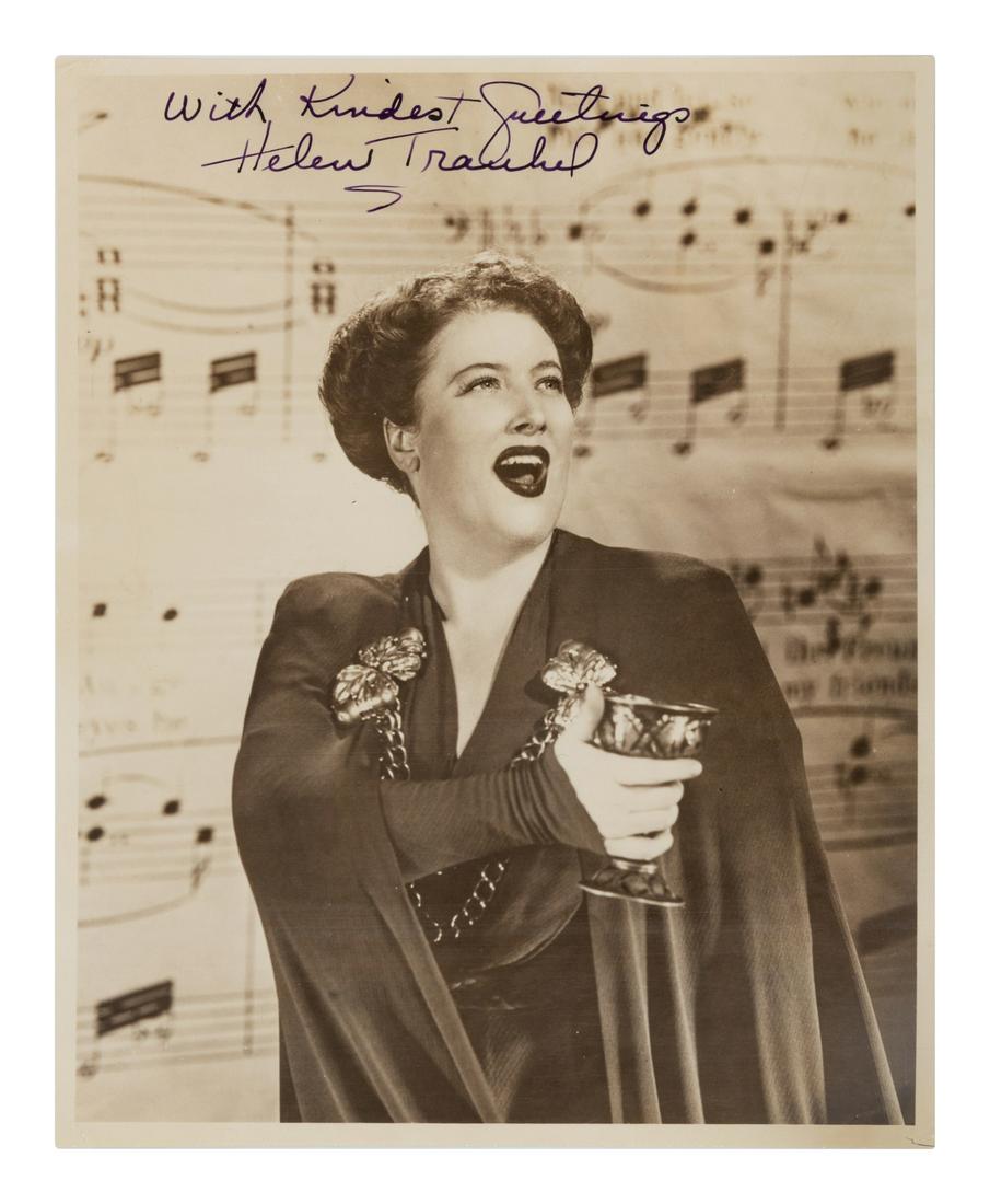 TRAUBEL, Helen (1899-1972). Black and white portrait (1 of 1)