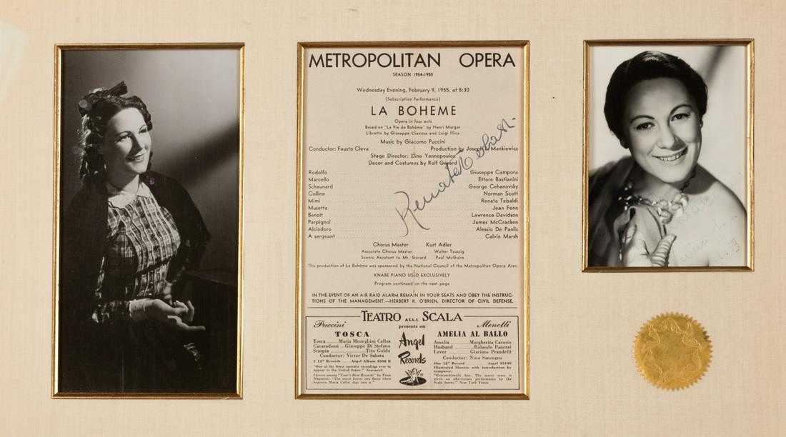 [20TH-CENTURY OPERA SINGERS]. A group of 7 photographs (1 of 6)