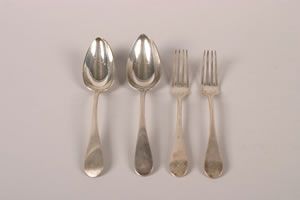 A Group of Danish Silver Flatware, Fabricius, Cope