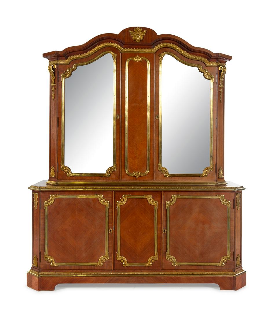 A Louis XVI Style Gilt Bronze Mounted Kingwood Buffet (1 of 2)
