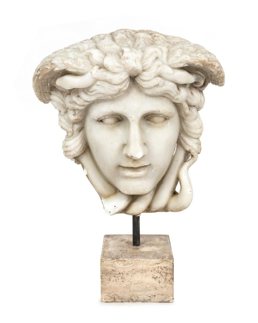 An Italian Marble Bust of Medusa (1 of 2)