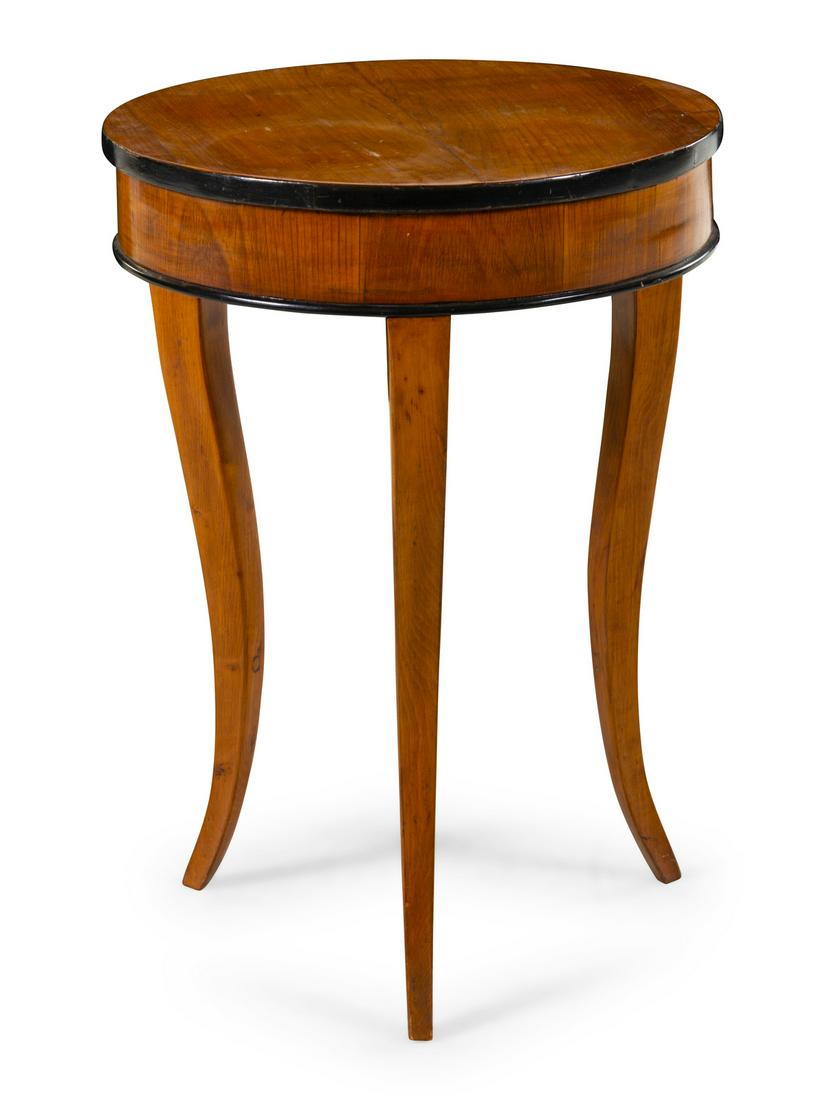 A Biedermeier Parcel Ebonized Occasional Table (1 of 1)