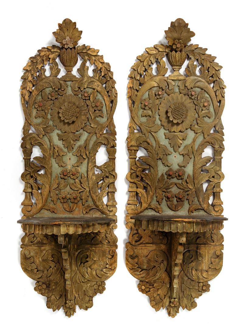 A Pair of Ottoman Carved Turban Stands (Kavukluk) (1 of 1)
