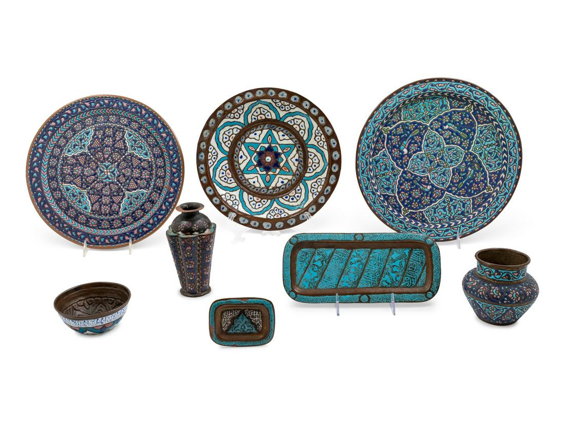 A Collection of Enameled Copper Table Articles (1 of 2)