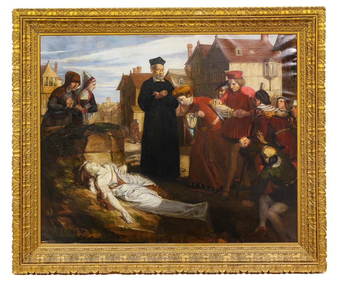 David Scott (Scottish, 1806-1849): David Scott (Scottish, 1806-1849) Untitled oil on canvas signed and dated (lower right) 55 x 68 inches. Property from the Collection of Howard Kornacki and Sebastian Reyes, Evanston, Illinois