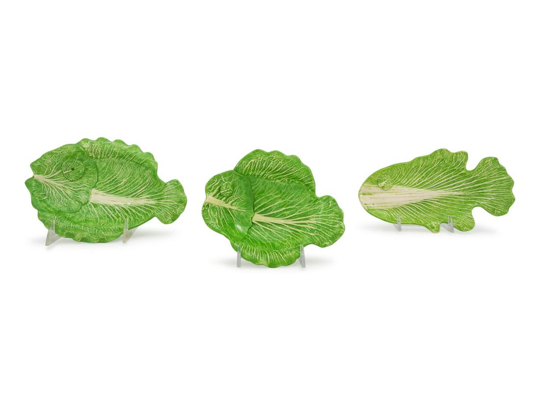 Three Dodie Thayer Lettuceware Fish Platters (1 of 2)