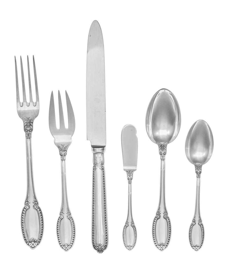 A Buccellati Silver Flatware Service (1 of 2)