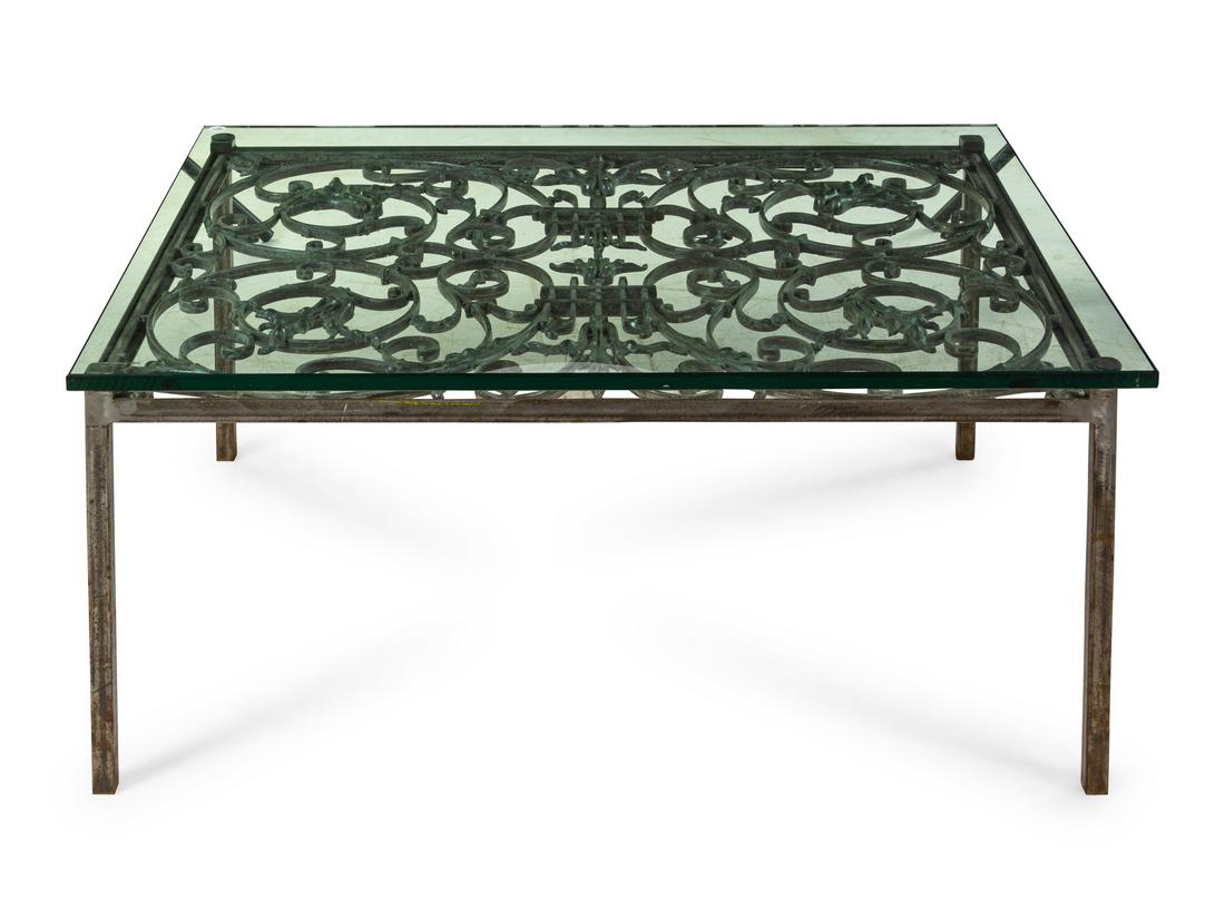 A Wrought Iron Grate Mounted as a Low Table (1 of 1)