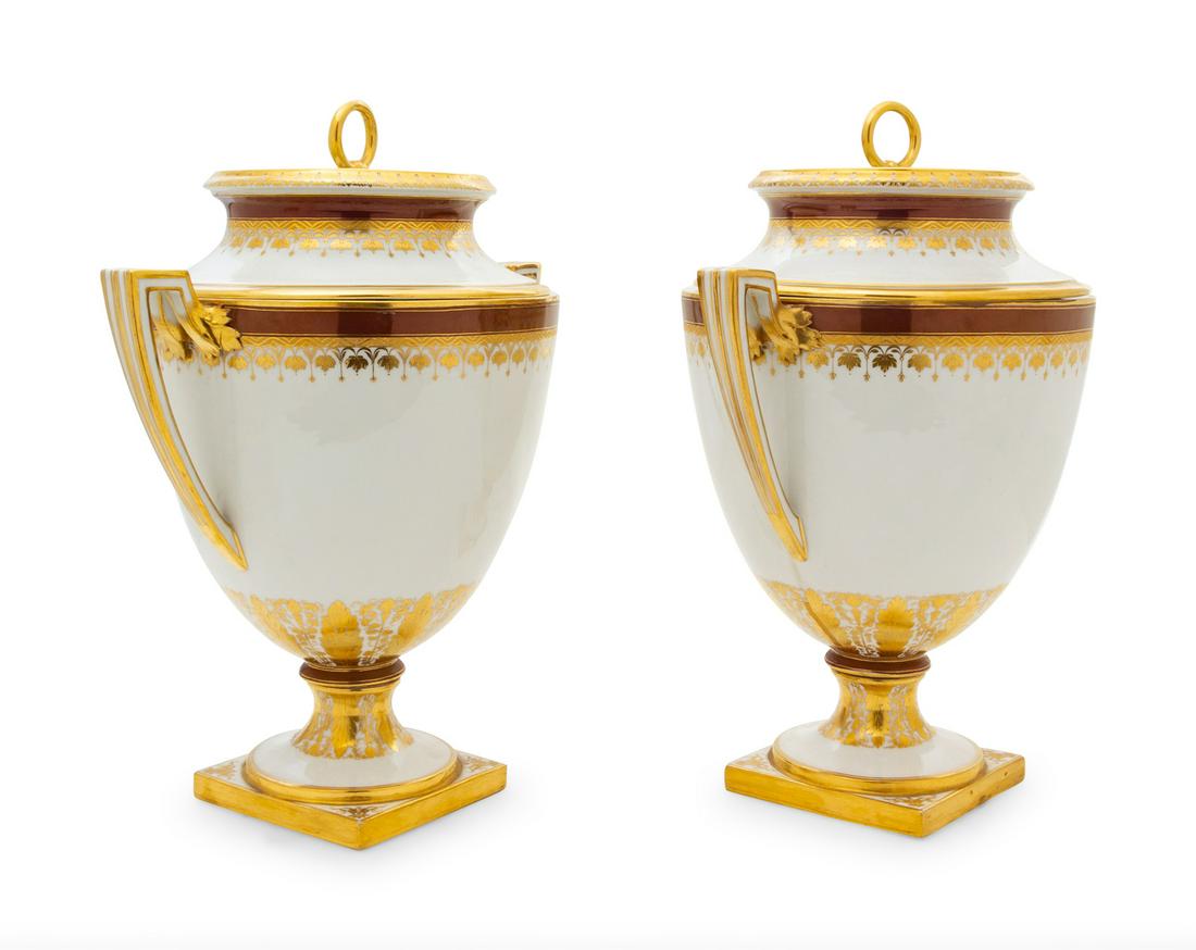 A Pair of Vienna Porcelain Fruit Coolers (1 of 2)