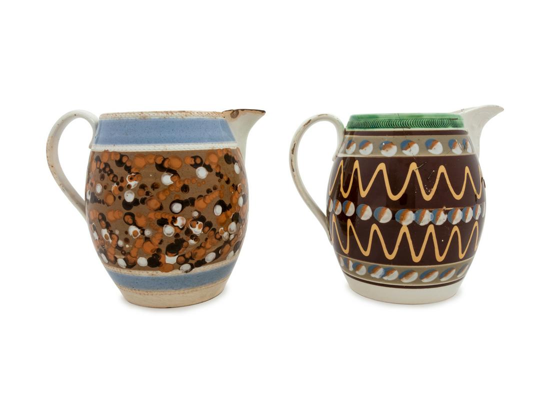 A Staffordshire Mochaware Jug and a Staffordshire (1 of 1)