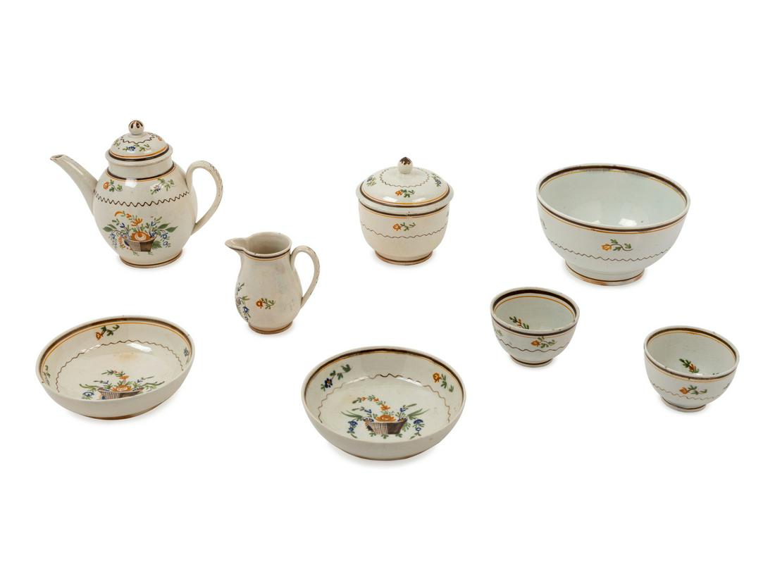 A Staffordshire Pearlware Miniature Tea Service (1 of 2)