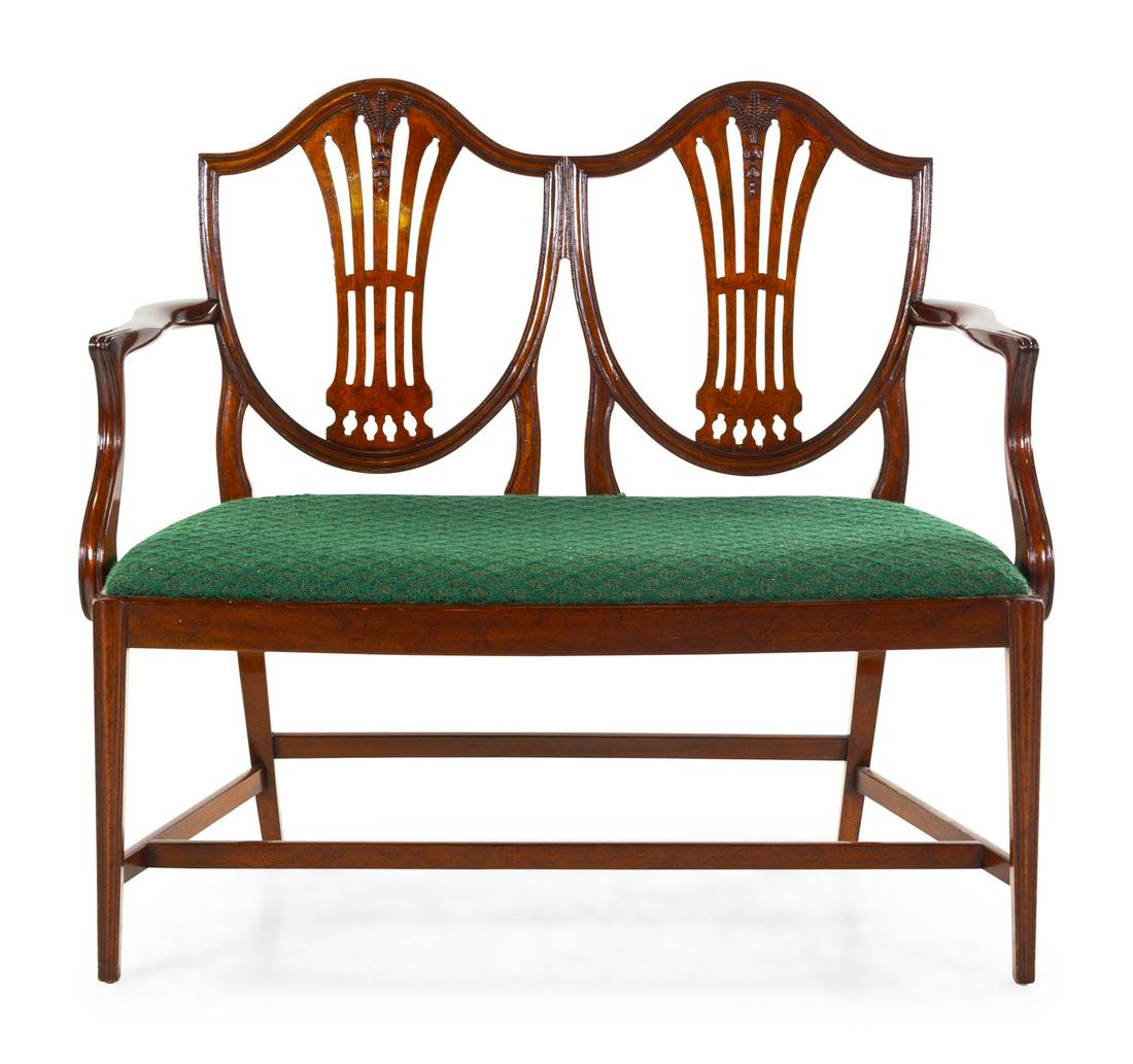 A George III Style Mahogany Double-Back Settee (1 of 1)
