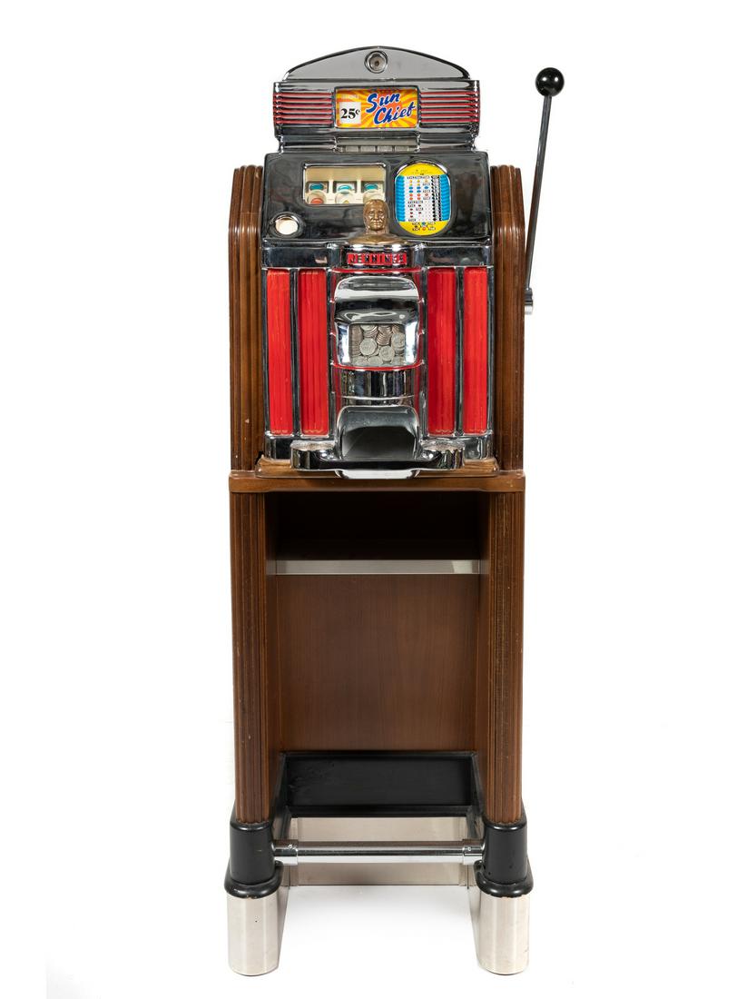 A Jennings Sun Chief Slot Machine Height of machine (1 of 1)