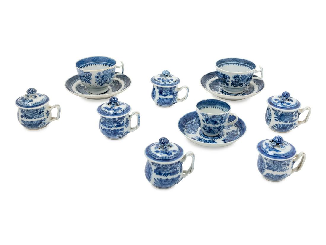 A Collection of Chinese Export Blue Fitzhugh Porcelain (1 of 1)