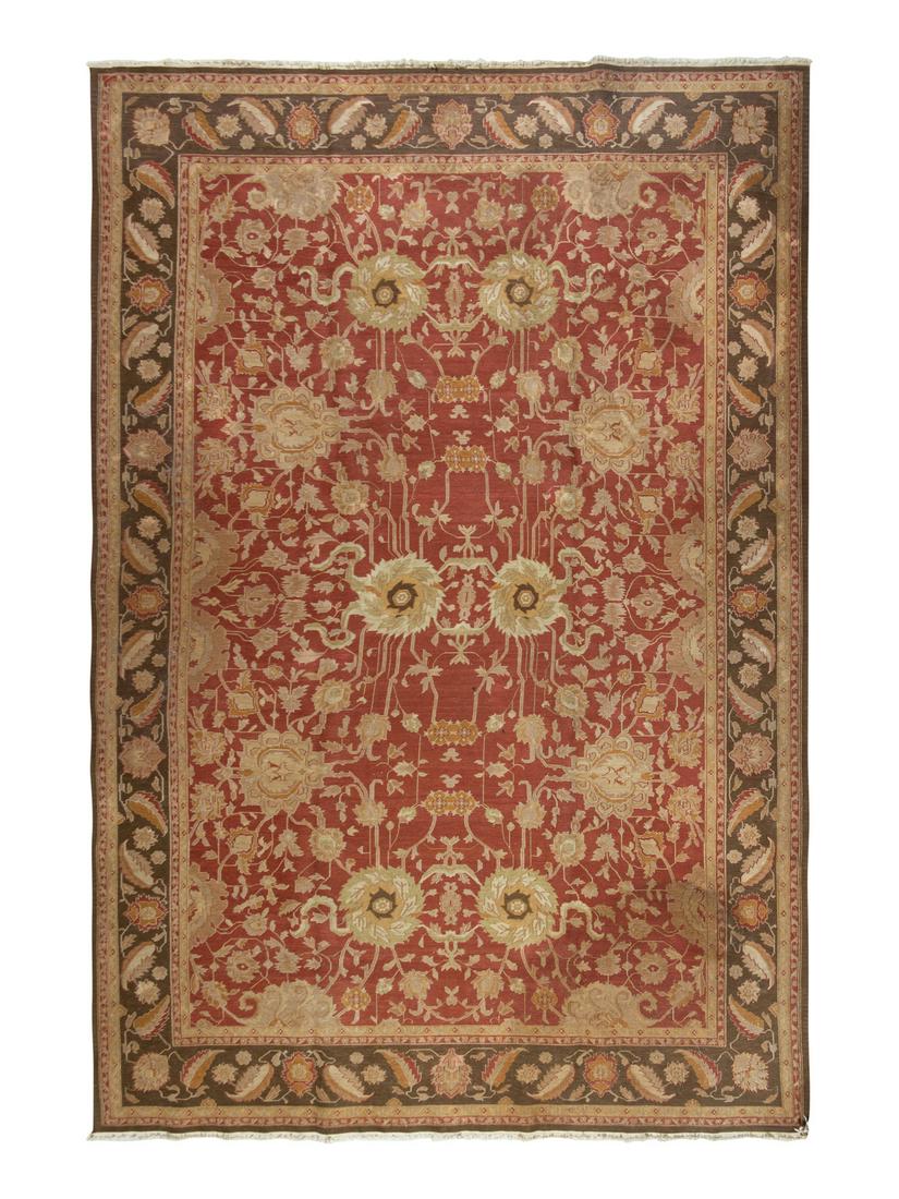 An Indian Wool Rug 15 feet 2 inches x 12 feet 3 1/2 (1 of 1)