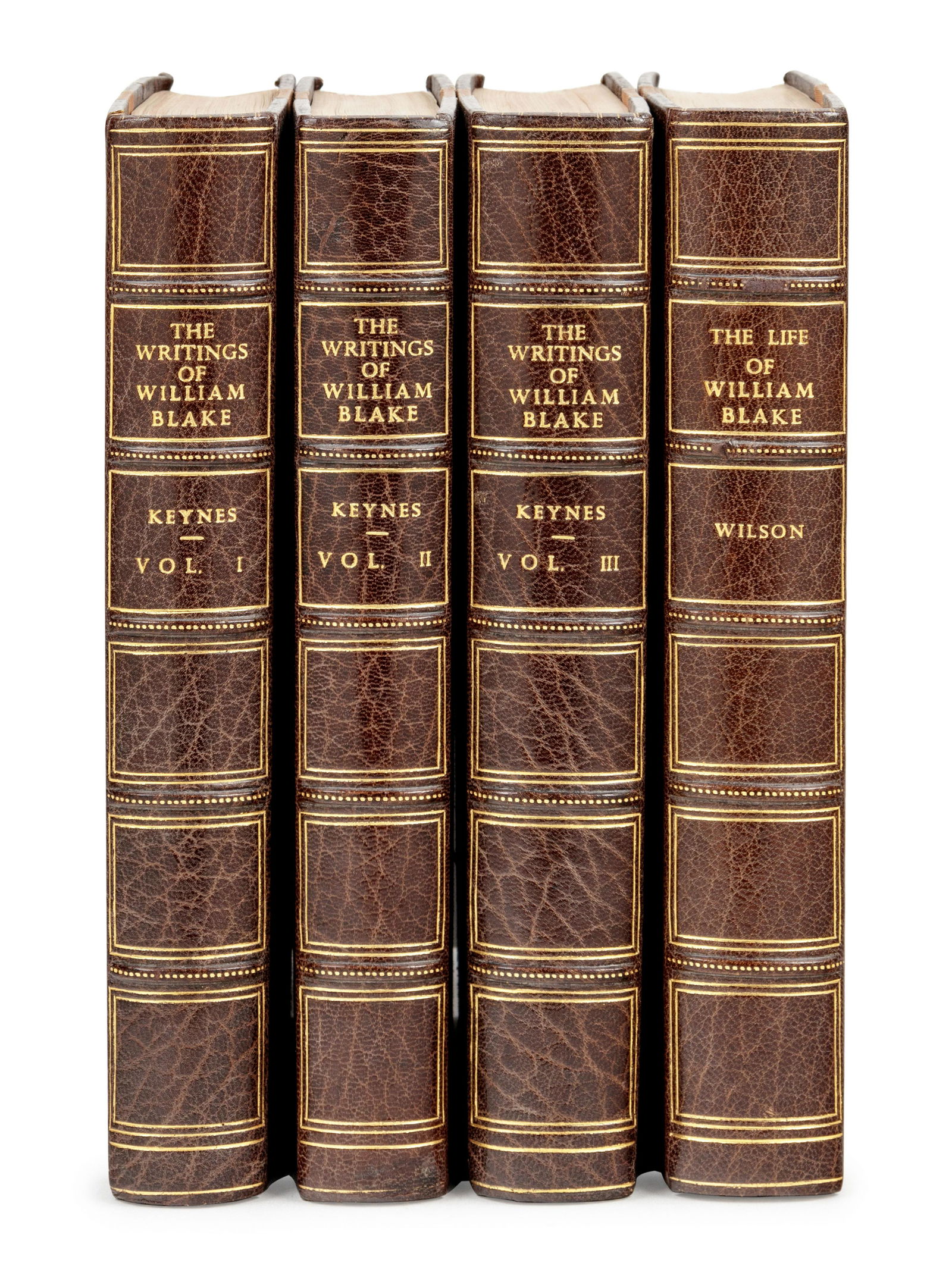 [BLAKE, William]. The Writings of William Blake.: [BLAKE, William]. The Writings of William Blake. Geoffrey Keynes, editor. London: The Nonesuch Press, 1925. -- [Uniformly bound with:] WILSON, Mona. The Life of William Blake. London: The Nonesuch Pre