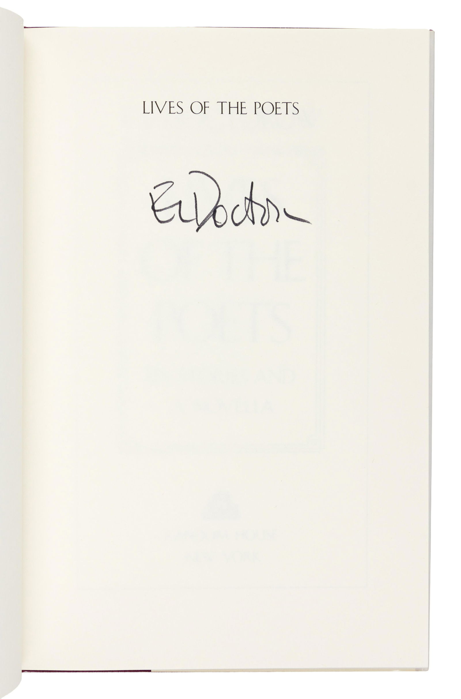 DOCTOROW, Edgar Lawrence (1931-2015) A group of 3 (1 of 4)