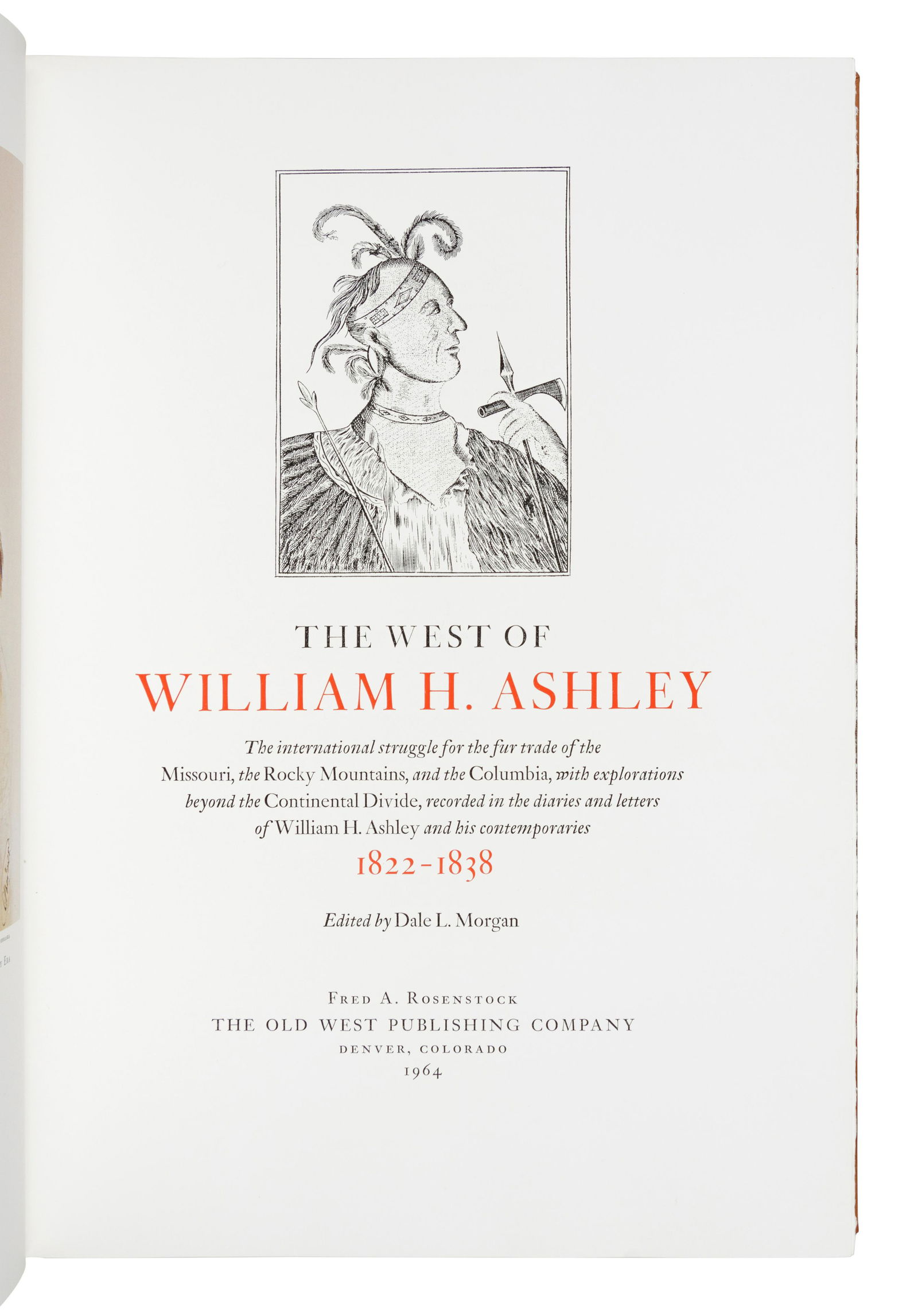 MORGAN, Dale Lowell (1914-1971), editor. The West of (1 of 1)