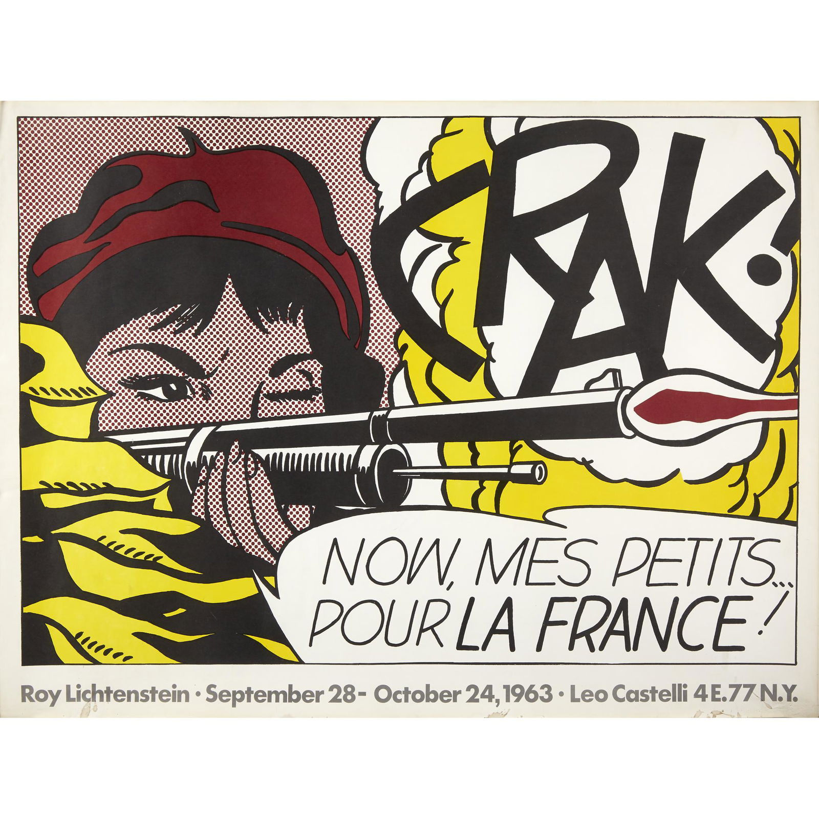 After Roy Lichtenstein (American, 1923-1997), , Crak! (1 of 2)