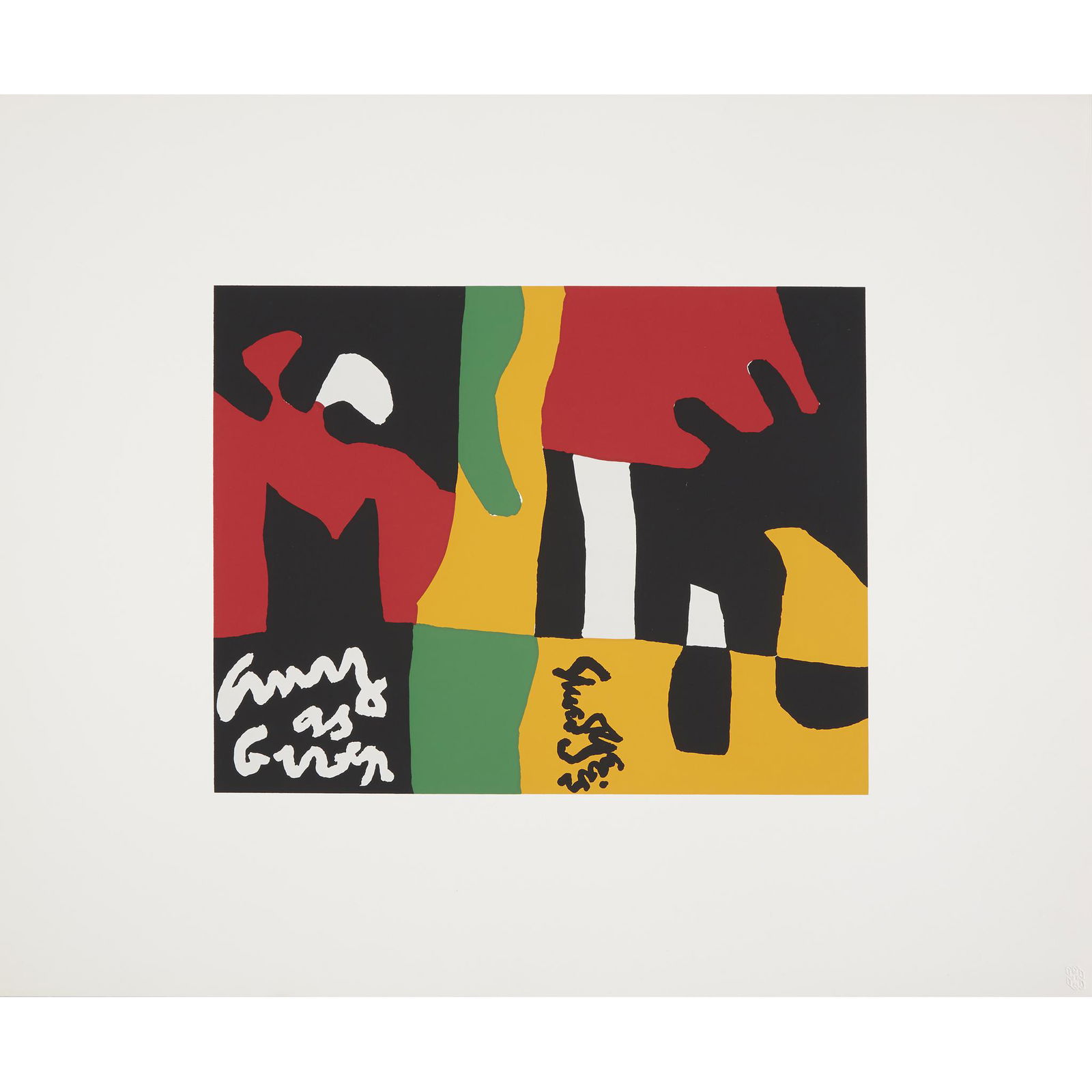 Stuart Davis (American, 1892-1964), , Untitled from X +: Stuart Davis (American, 1892-1964) Untitled from X + X (Ten Works by Ten Painters) 1964, from the edition of 500, with wide margins, Wadsworth Atheneum, Hartford, Connecticut, publisher. Color screenp