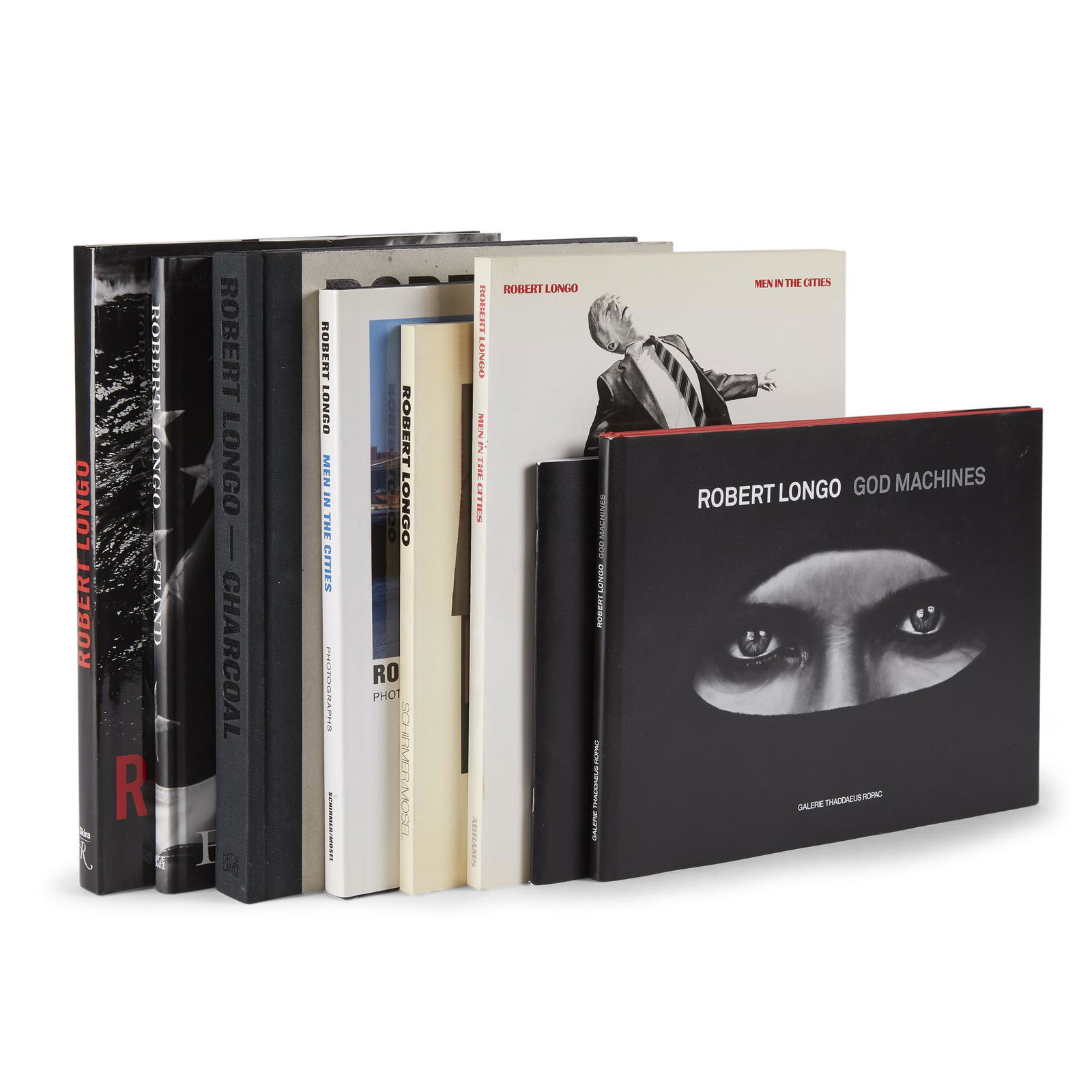 Group of Art Reference Books, Robert Longo Exhibition: Group of Art Reference BooksRobert Longo Exhibition Catalogues and Reference BookRobert Longo: The Destroyer Cycle, Metro Pictures; Robert Longo: God Machines, Charcoal Drawings, Galerie Thaddaeus Rop