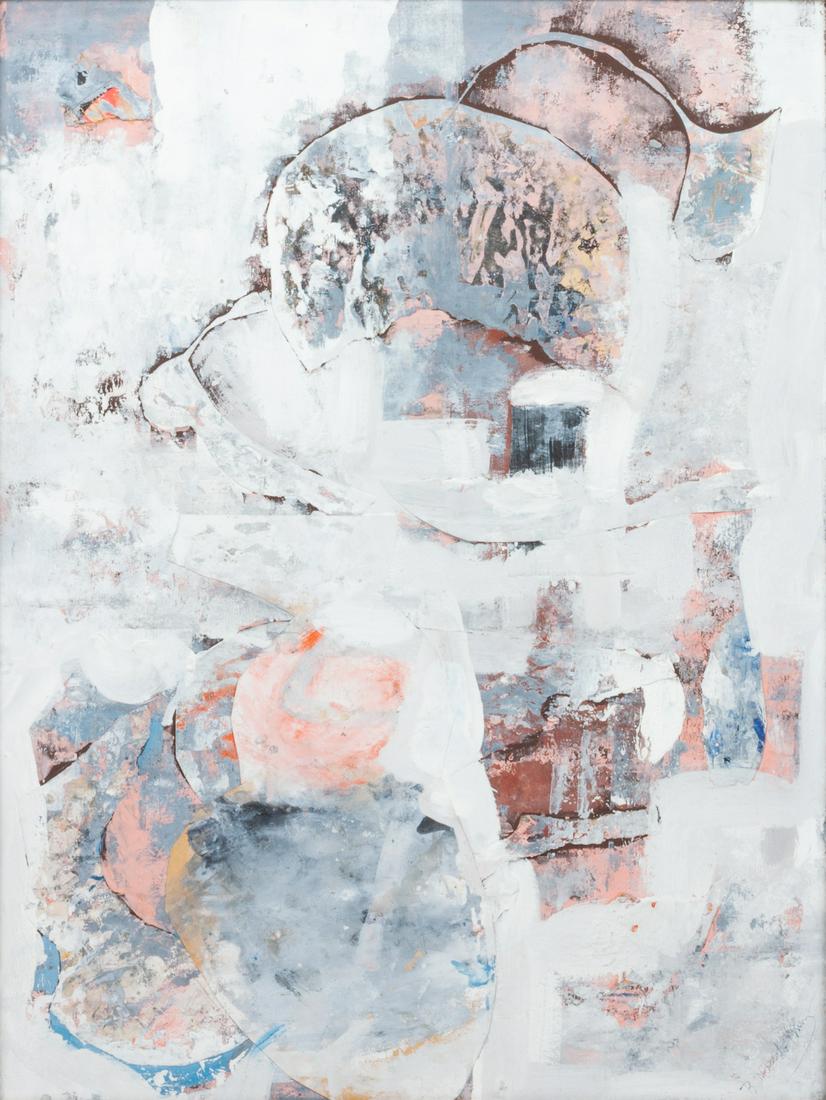 Beatrice Mandelman (American, 1912-1998) Winter: Beatrice Mandelman (American, 1912-1998) Winter, mixed media on canvas, signed B. Mandelman (lower right) 24 x 18 inches Provenance: