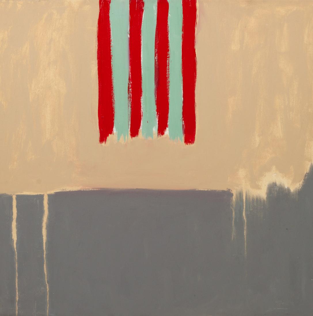 Ann Purcell (American, b. 1941) Hopscotch 1: Ann Purcell, (American, b. 1941) Hopscotch #1, acrylic on canvas, signed Purcell (verso) 36 x 36 inches Provenance: