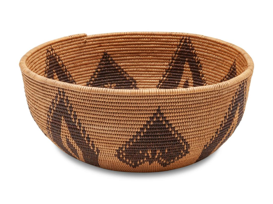 Washo Basket   height 3 1/2 x diameter 8 inches (1 of 1)