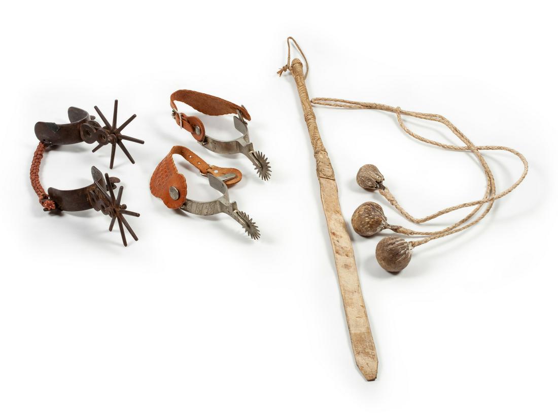 A Collection of Spurs and Tack: Collection of Spurs and Tack LATE 19th CENTURY Provenance:
