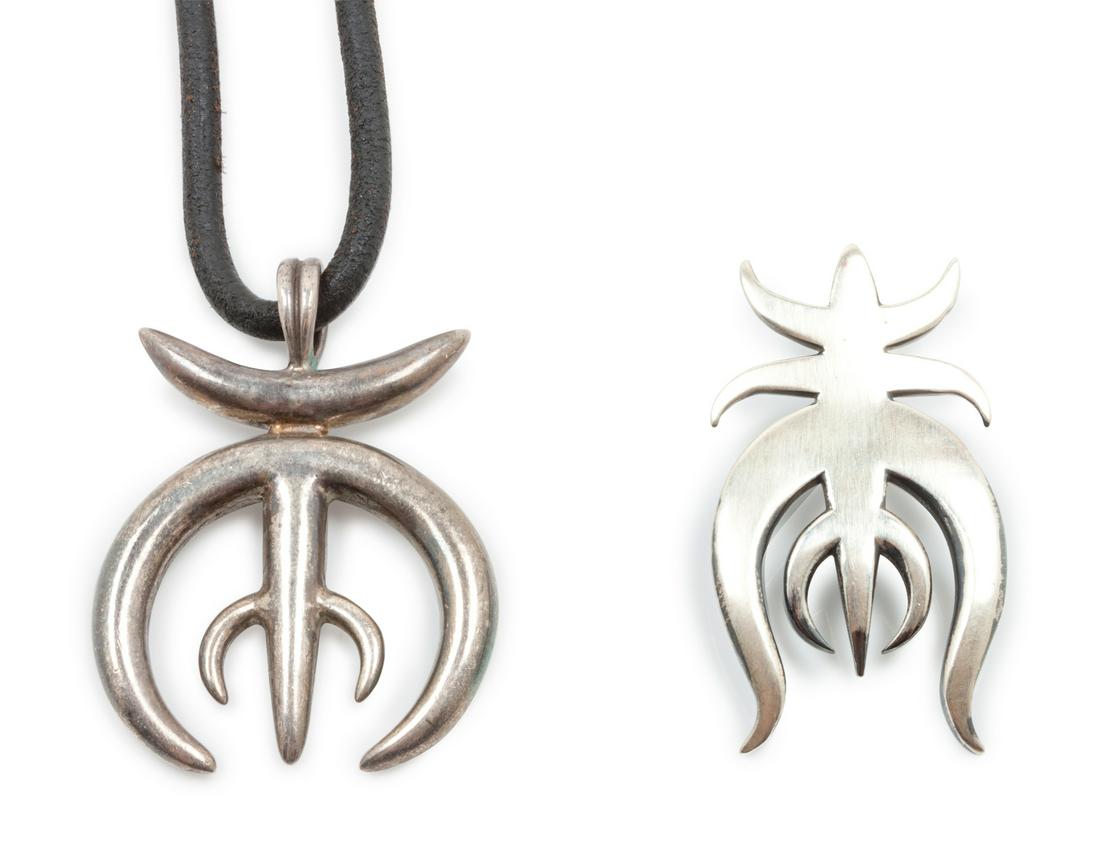 Cody Sanderson (Dine, 20th Century) Two sterling silver (1 of 1)