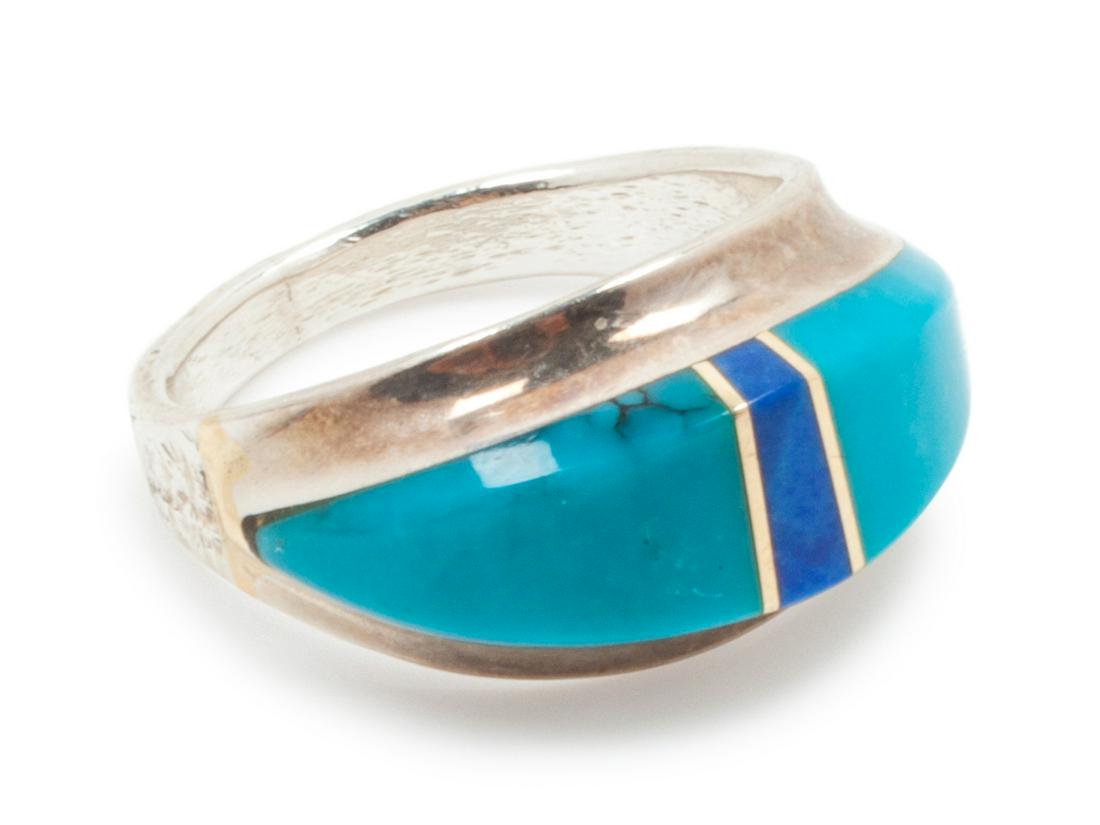 Duane Maktima Laguna/Hopi, 20th Century Silver ring and (1 of 2)