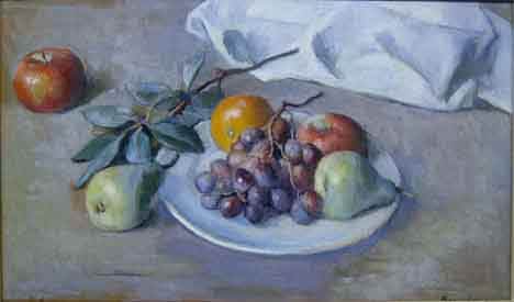 ROBERT BRACKMAN (american 1898-1980) STILL LIFE #9: ROBERT BRACKMAN (american 1898-1980) STILL LIFE #99" Signed "Brackman" bottom right, signed, inscribed with title and inscribed "NOANK CONN." verso, oil on canvas 12 in. x 20 in. (30.4cm x 50.8cm)"