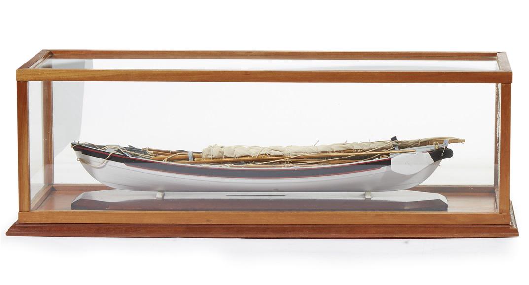 Painted wooden model of a Peterhead whaleboat from the (1 of 1)