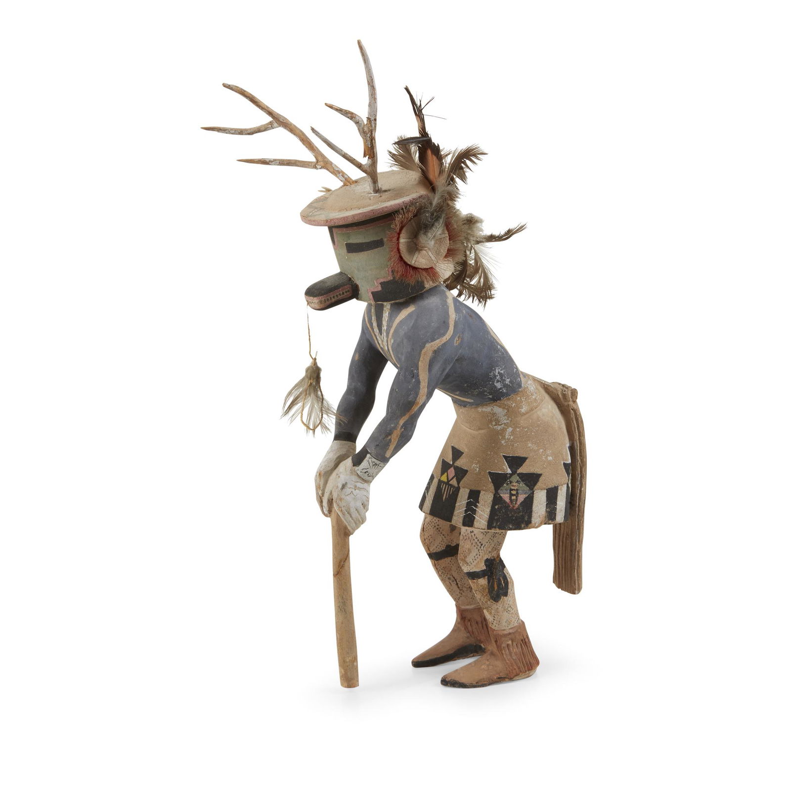 Hopi carved and painted wood Deer Dancer Kachina, (1 of 1)