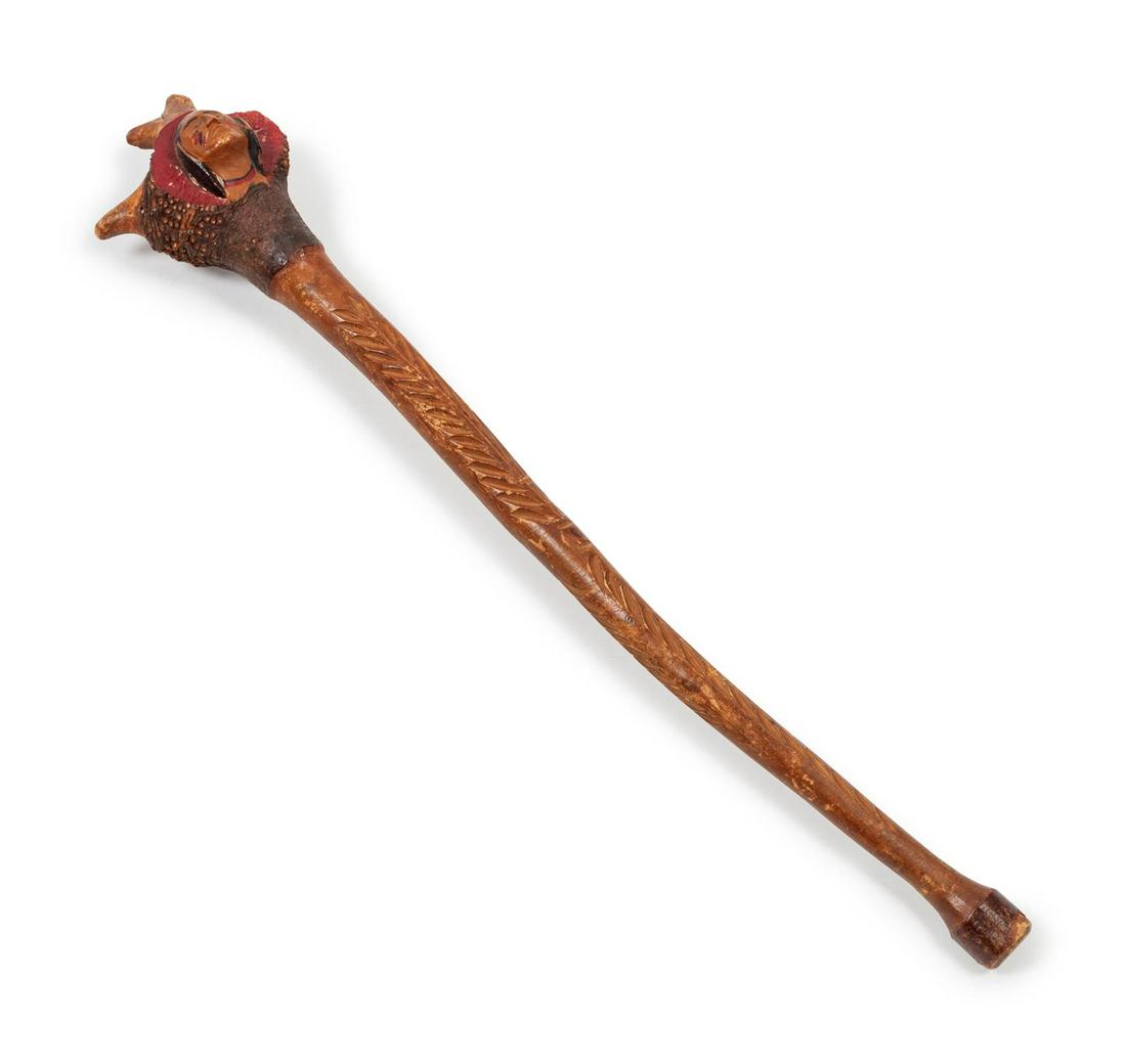 Penobscot Carved Club length 21 inches (1 of 1)