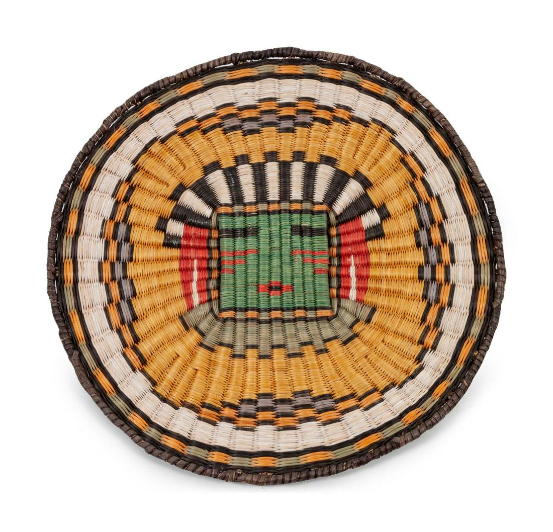 Hopi Third Mesa Basketry Plaque diameter 12 3/4 inches (1 of 1)