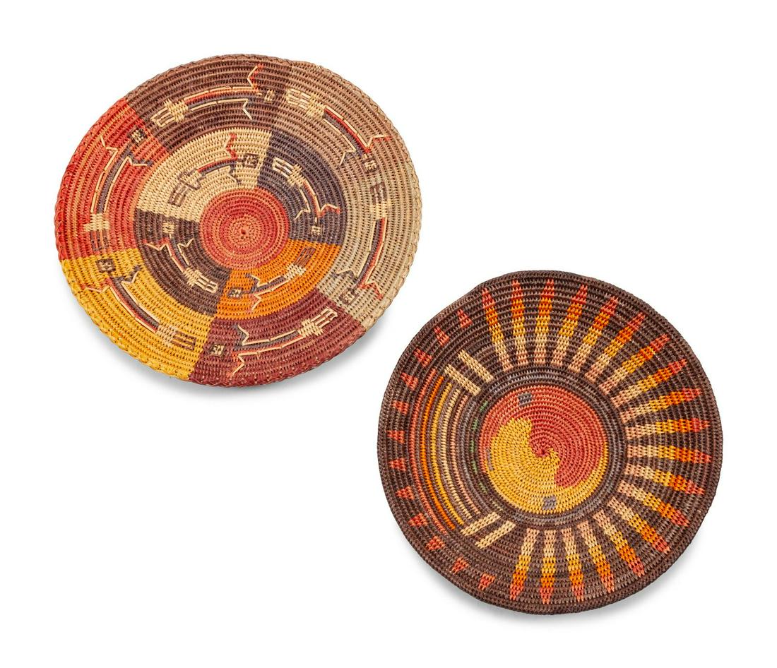 Alicia Nelson (Dine, 20th Century)  Two Navajo Baskets (1 of 1)