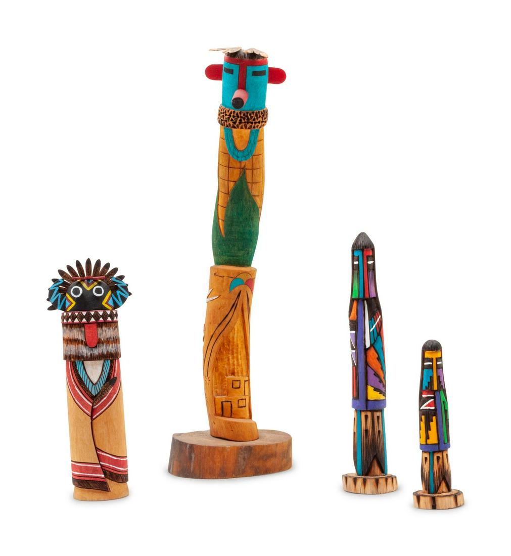 Four Contemporary Hopi Kachinas height of the tallest (1 of 1)