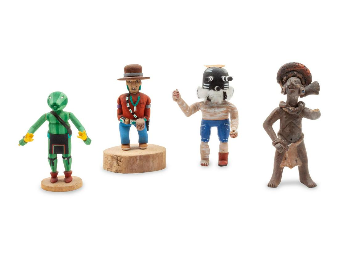 Four Contemporary Hopi Kachinas height of tallest 6 (1 of 1)