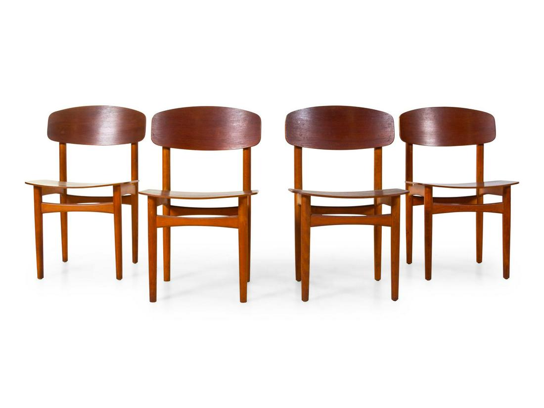 Borge Mogensen  Set of Four Dining Chairs Soborg (1 of 2)