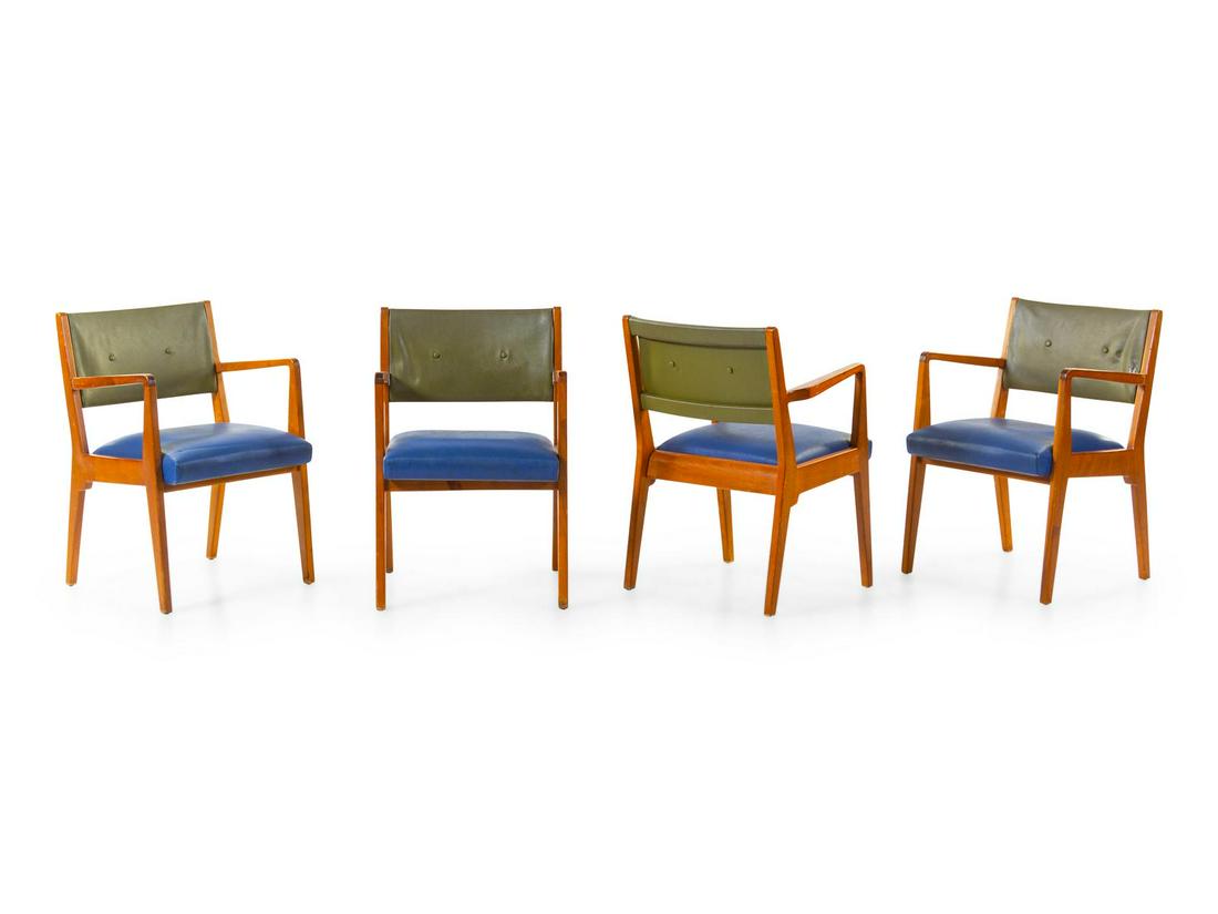 Jens Risom  Set of Four Dining Chairs Risom Inc., USA (1 of 1)