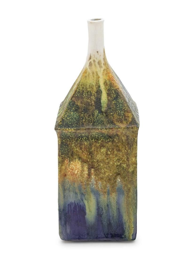 Marcello Fantoni Large Vase Bitossi / Raymor: Marcello Fantoni (Italian, 1915-2011) Large Vase Bitossi / Raymor glazed stoneware signed to underside H 16 inches