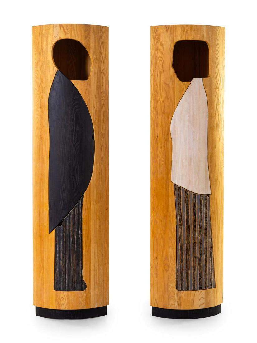 Peter Opsvik  Man and Woman Two-Piece Corner Cabinet (1 of 2)