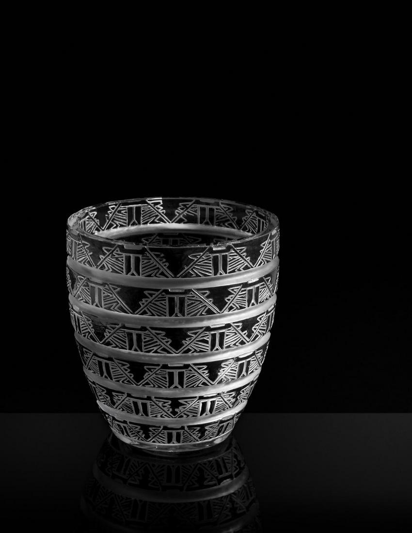 Rene Lalique (French, 1860-1945) Lagamar Vase (1 of 2)