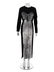 Geoffrey Beene Black Dress and Jacket with Silver Panne - 2