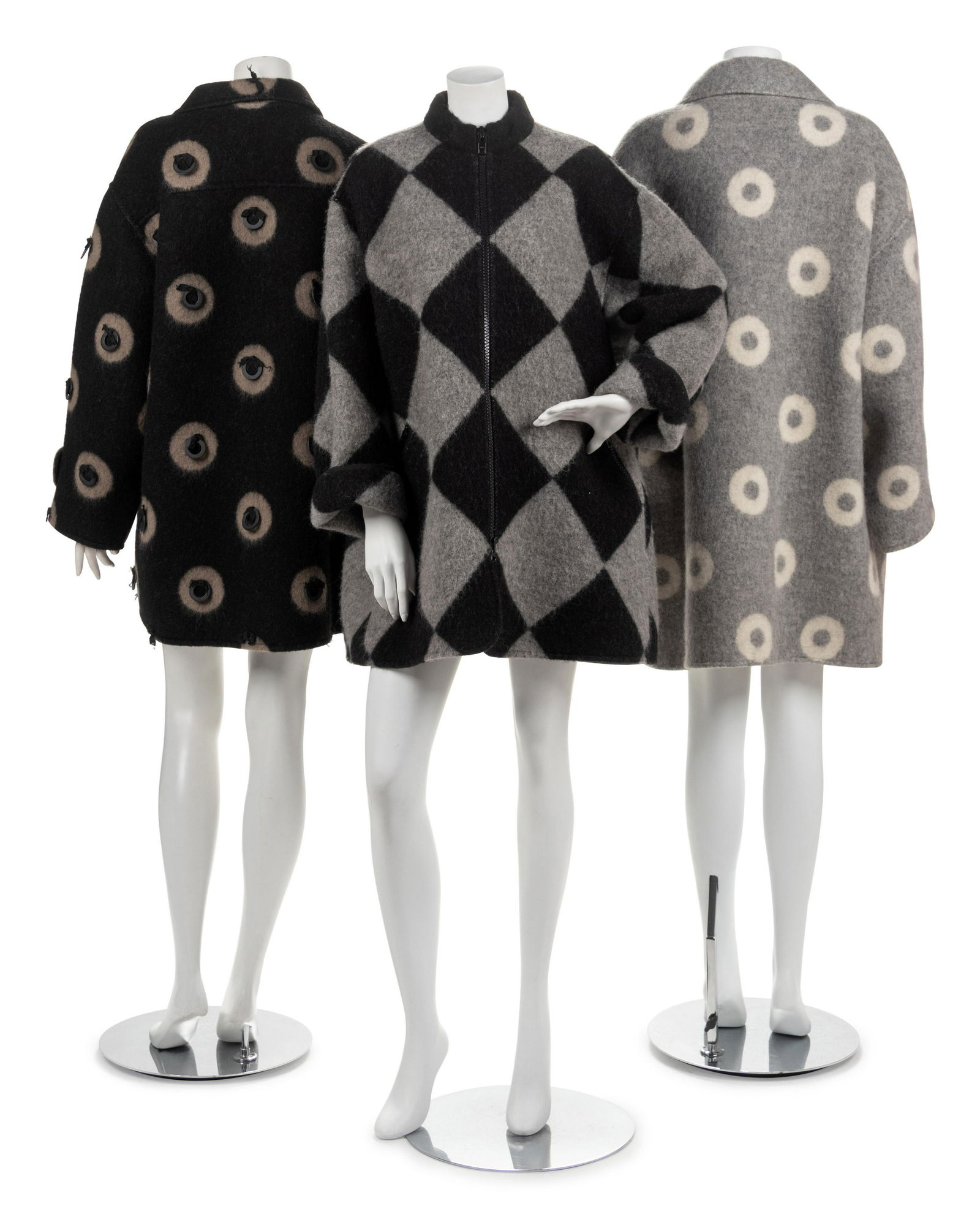Three Geoffrey Beene Coats, 1990s (1 of 2)