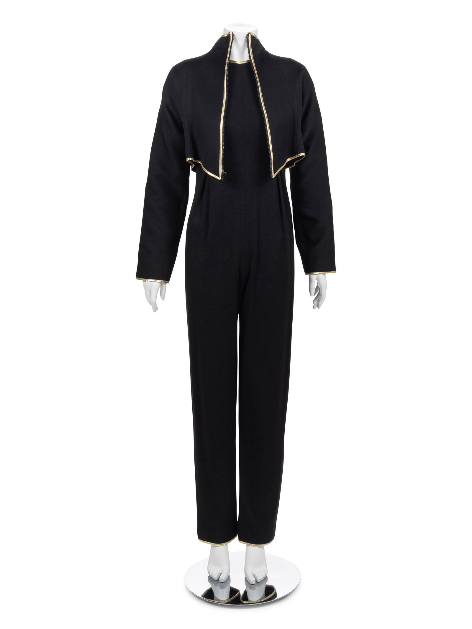 Geoffrey Beene Jumpsuit with Crop Jacket, Fall 1990 (1 of 4)